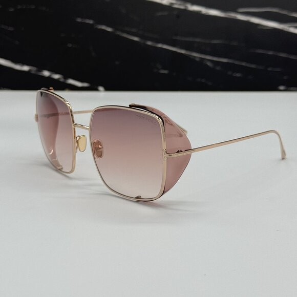 NEW TOM FORD TOBY-02 TF901 28F PINK WOMEN SUNGLASSES FT0901/S 28F - Picture 6 of 10